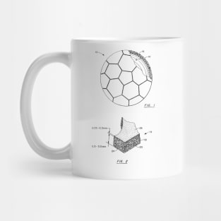 Soccer Ball Vintage Patent Hand Drawing Mug